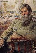 Ilia Efimovich Repin Do not charge the Czech Republic Andrei portrait oil on canvas
